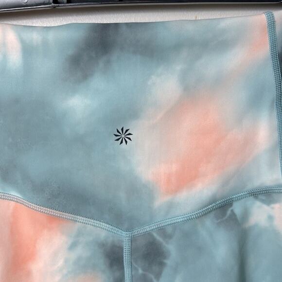 NWT Athleta Elation printed 7/8 tights leggings in Marine Minimalistic Grey - Picture 9 of 13